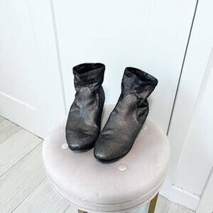 American Eagle Dark Brown Glitter Ankle Booties Size 11